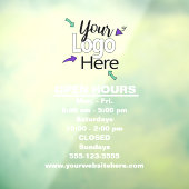 Aangepaste Kantoor voor Logo Raamsticker (Vel 3)