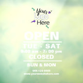 Aangepaste Kantoor voor zakelijke Logo toevoegen Raamsticker (Vel 3)