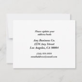 Aangepaste kantooradreswijziging van kantoren aankondiging (Achterkant)