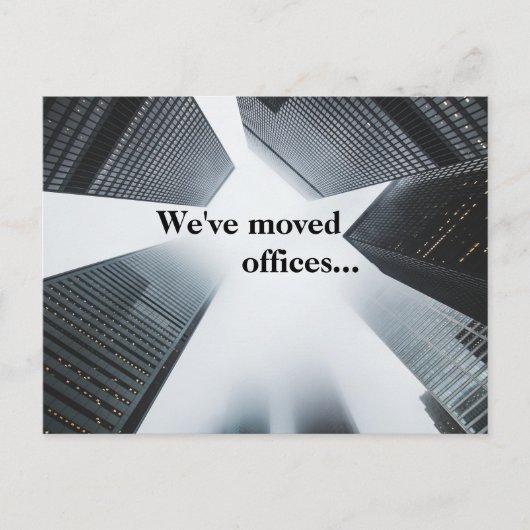 Aangepaste kantooradreswijziging van kantoren aankondigingskaart (Voorkant)
