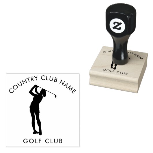 Aangepaste kantoorartikelen voor Modern Golf Count Rubberstempel (Gestempeld)