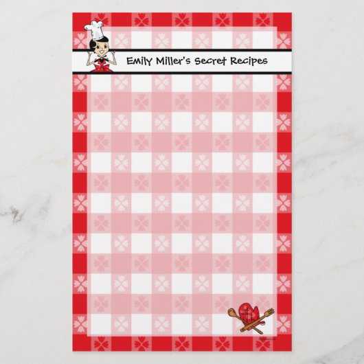 Aangepaste kantoorbenodigdheden voor thuisgebruik briefpapier (Voorkant)