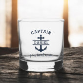 Aangepaste Kapitein Boot Nautilische Anker Whisky Glas