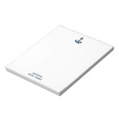 Aangepaste kapitein boot nautische anker marine sc notitieblok (Linkerzijde)