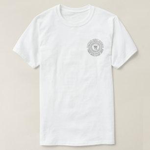 Aangepaste kapitein en anker naam boot t-shirt