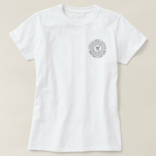 Aangepaste kapitein en anker naam boot t-shirt