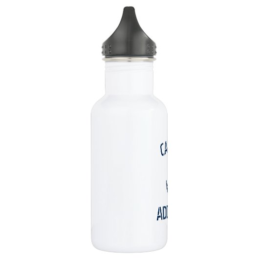 Aangepaste kapitein naam zeemanker waterfles (Links)