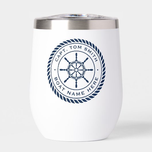 Aangepaste kapitein naam zeeschip (Voorkant)