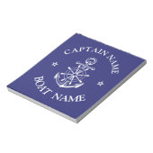 Aangepaste kapitein scheepvaart notitieblok (Linkerzijde)