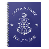 Aangepaste kapitein scheepvaart notitieboek (Voorkant)
