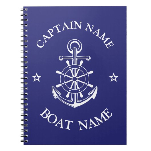 Aangepaste kapitein scheepvaart notitieboek (Voorkant)