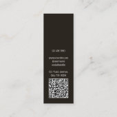 Aangepaste Kapper Contactkaart met QR-code Mini Visitekaartje (Achterkant)