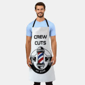 aangepaste kapper schort (Gedragen)