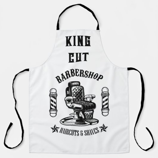 aangepaste kapper schort (Voorkant)