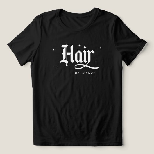 Aangepaste kapper voor kappersalon T-shirt (Design voorkant)
