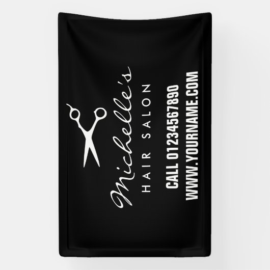 Aangepaste kapsalon buiten adverteren banner (Verticaal)