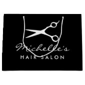 Aangepaste kapsalon geschenken tassen voor schoonh groot cadeauzakje (Voorkant)