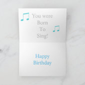 Aangepaste Karaoke Foto Verjaardag Kaart (Binnen)