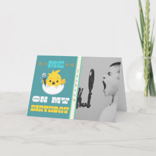 Aangepaste Karaoke Foto Verjaardag Kaart