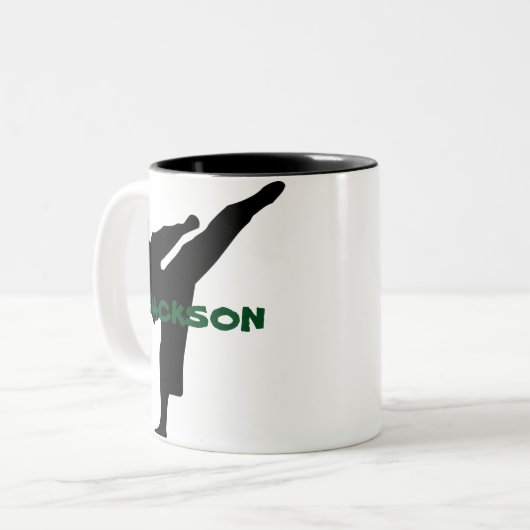 Aangepaste Karate Mok (Voorkant links)