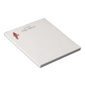 Aangepaste kardinaal notitieblok (Schuin)