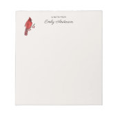 Aangepaste kardinaal notitieblok (Voorkant)