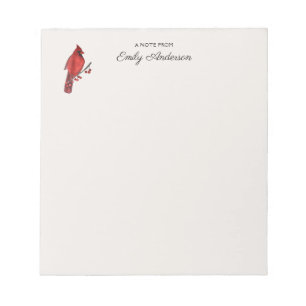 Aangepaste kardinaal notitieblok