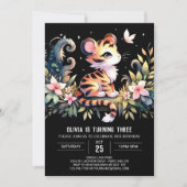 Aangepaste Kasteel Tijger Verjaardag Kaart (Voorkant)