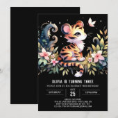 Aangepaste Kasteel Tijger Verjaardag Kaart (Voorkant / Achterkant)