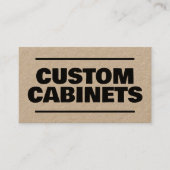 Aangepaste kasten QR Kraft Visitekaartje (Voorkant)