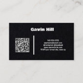 Aangepaste kasten QR Premium Visitekaartje (Achterkant)