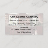 Aangepaste kasten visitekaartje (Voorkant)