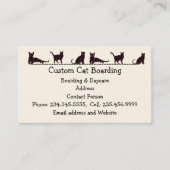 Aangepaste kat bij instapweigering overdag visitekaartje (Voorkant)