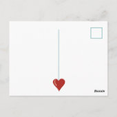 Aangepaste kat Cupido Valentijnsdag Briefkaart (Achterkant)