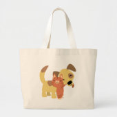 Aangepaste kat- en Doggy-cartoon tas (Voorkant)