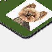 Aangepaste kat en hond foto's op bos groen bureaumat (Hoek)