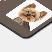 Aangepaste kat- en hondsfoto's op Lucky Beige Bureaumat (Hoek)