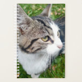 Aangepaste kat foto wekelijks maandelijkse spiraal planner (Voorkant)