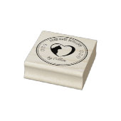 Aangepaste kat handgemaakt met liefde rubberstempel (Stempel)
