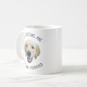 Aangepaste kat hond huisdier trouw mok cadeau (Voorkant links)