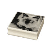 Aangepaste kat huisdier foto rubberstempel (Stempel)
