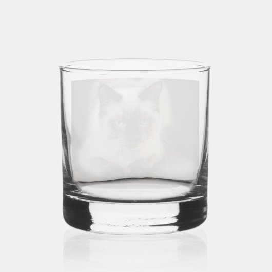Aangepaste kat huisdier foto whisky glas (Achterkant)