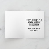 AANGEPASTE KAT KERSTMIS WENSKAARTEN GEPERSONALISEE KAART (Binnen)