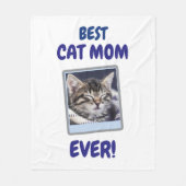 AANGEPASTE KAT MOEDER MA ALTJD HUISDIER LIEFDE MOE FLEECE DEKEN (Voorkant)