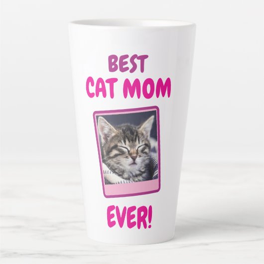 AANGEPASTE KAT MOEDER MA ALTJD HUISDIER LIEFDE MOE LATTE MOK (Voorkant)