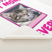 AANGEPASTE KAT MOEDER MA ALTJD HUISDIER LIEFDE MOE SHERPA DEKEN (3/4)