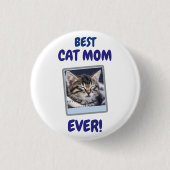 AANGEPASTE KAT MOEDER MA DAG HUISDIEREN HOND LIEFD RONDE BUTTON 3,2 CM (Voorkant)