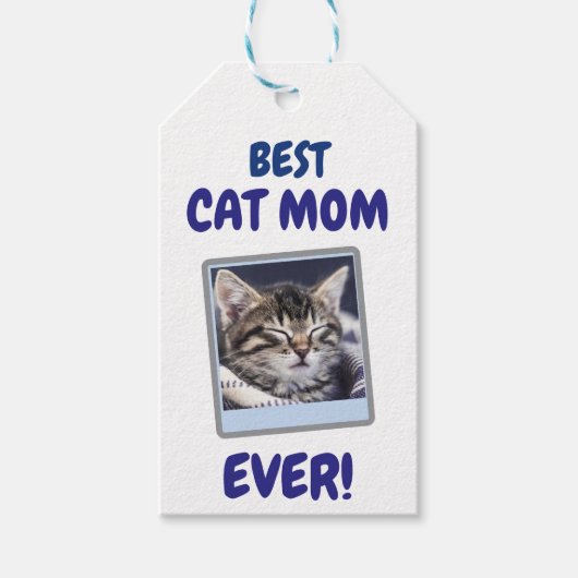 AANGEPASTE KAT MOEDER MA DAG HUISDIEREN LIEFDE MOE CADEAULABEL (Voorkant)
