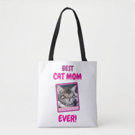 AANGEPASTE KAT MOEDER MA EEDERDAG HUISDIER LIEFDE  TOTE BAG