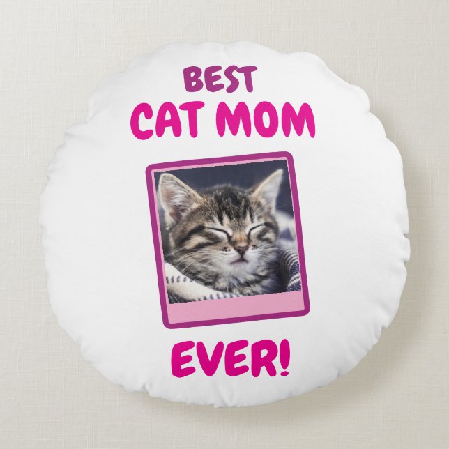 AANGEPASTE KAT MOEDER MA EVER HUISDIER LIEFDE MOED ROND KUSSEN (Voorkant)